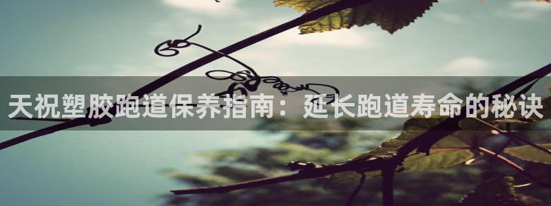 谈球吧平台：天祝塑胶跑道保养指南：延长跑道寿命的秘诀