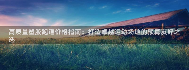 谈球吧不出款：高质量塑胶跑道价格指南：打造卓越运动场地的预算友好之
选
