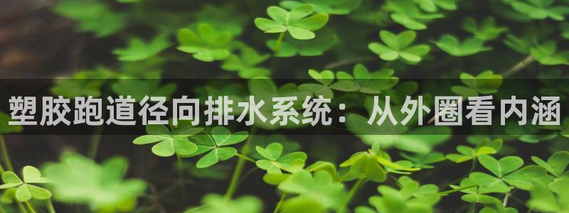 谈球吧体育app下载足球比赛直播：塑胶跑道径向排水系统：从外圈看内涵