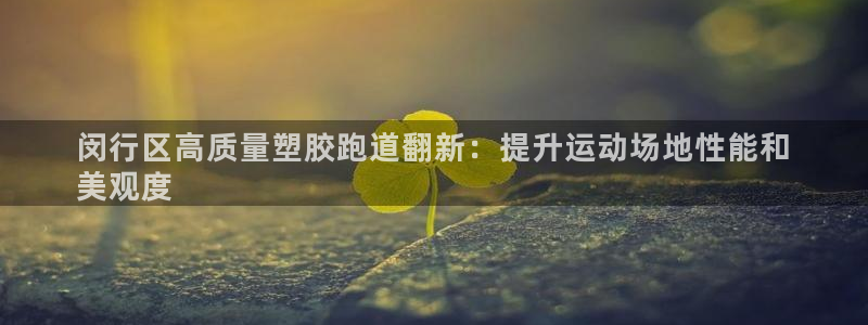 谈球吧体育app下载中心官方：闵行区高质量塑胶跑道翻新：提升运动场地性能和
美观度