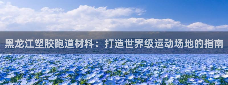 谈球吧app下载ios：黑龙江塑胶跑道材料：打造世界级运动场地的指南