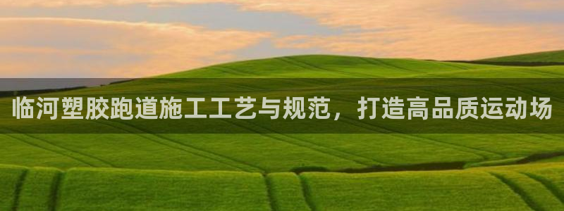 谈球吧在线：临河塑胶跑道施工工艺与规范，打造高品质运动场