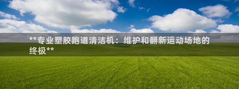谈球吧官网入口在线观看：**专业塑胶跑道清洁机：维护和翻新运动场地的
终极**