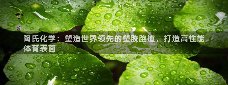 谈球吧买球是正规的吗：陶氏化学：塑造世界领先的塑胶跑道，打造高性能
体育表面