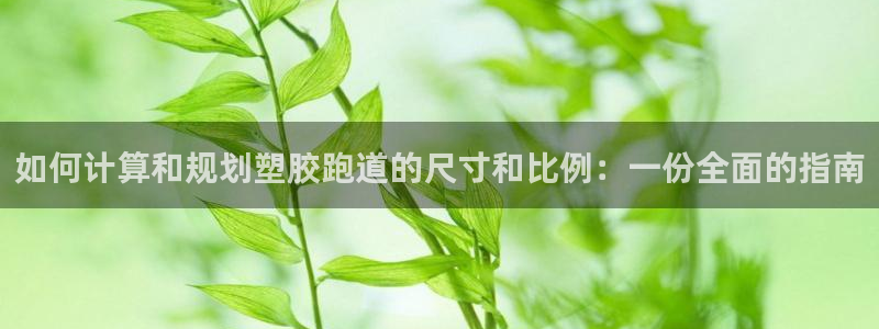 谈球吧体育赛事入口：如何计算和规划塑胶跑道的尺寸和比例：一份全面的指南