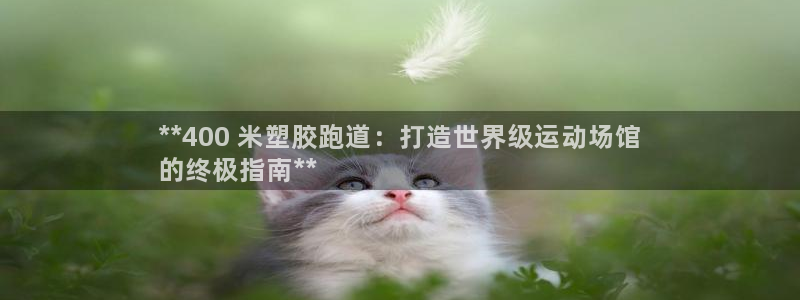 谈球吧体育app登陆：**400 米塑胶跑道：打造世界级运动场馆
的终极指南**