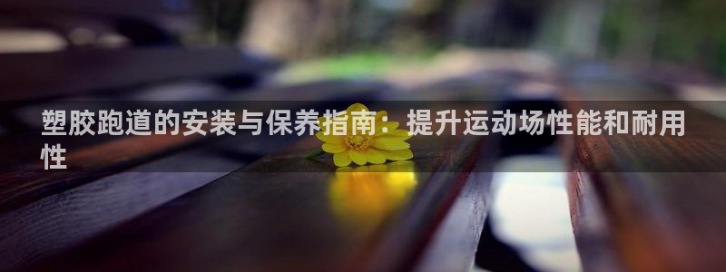 谈球吧体育：塑胶跑道的安装与保养指南：提升运动场性能和耐用
性
