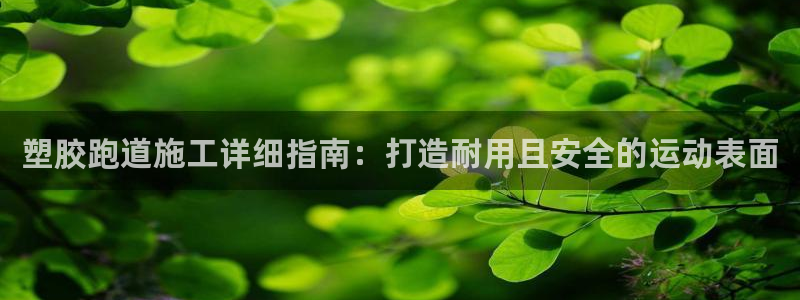 谈球吧的聊天软件叫什么：塑胶跑道施工详细指南：打造耐用且安全的运动表面